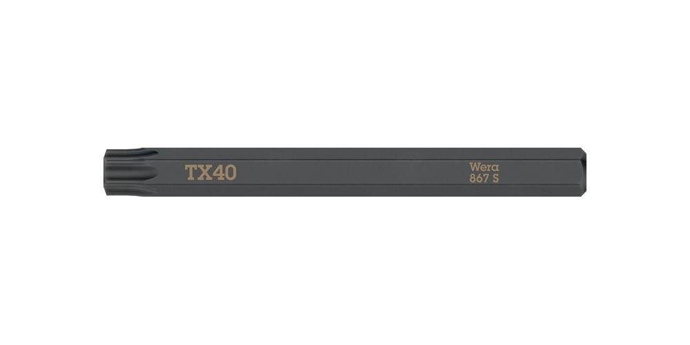 40 mm S TORX Länge x 867 70 ″ mm 40 Bit-Set TORX Wera 70 1/4 Bit