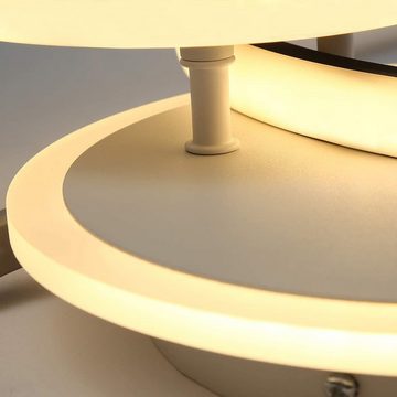 ZMH LED Deckenleuchte 39W Ring Design Fernbedienung Ess- Schlaf- Wohnzimmer Büro Flur, Dimmfunktion, LED fest integriert