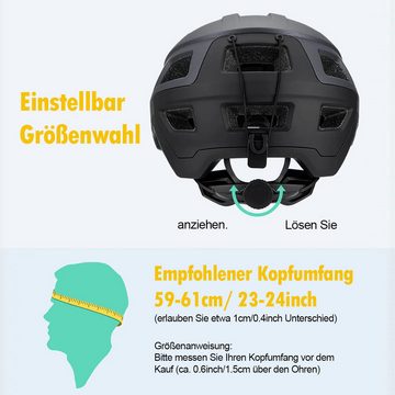 DOPWii Fahrradhelm Robuster Mountainbike-Helm mit Aufprallschutz für Mountainbiker