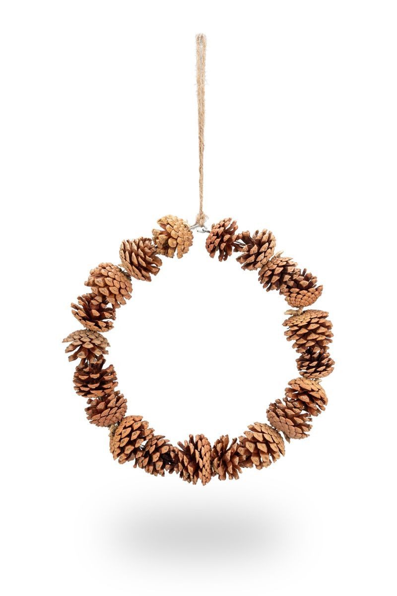 NaDeco Bastelnaturmaterial Deko-Kranz aus Tannenzapfen in Natur, Durchmesse günstig online kaufen