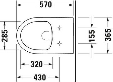 Duravit WC-Komplettset Duravit Tiefspül-Stand-WC Duravit No 1 r