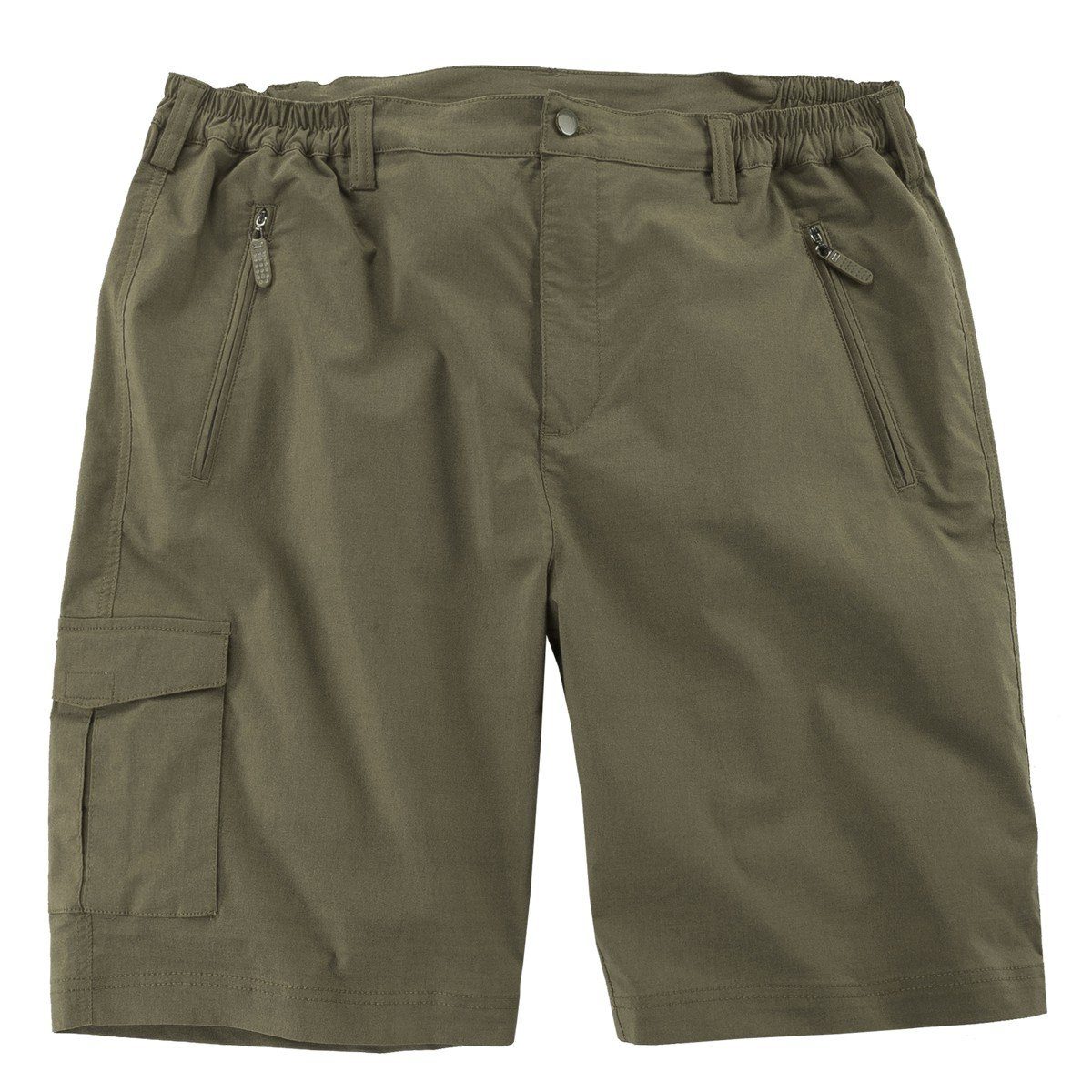 Bermudas Outdoor Bermuda khaki Gummibund Abraxas Übergröße