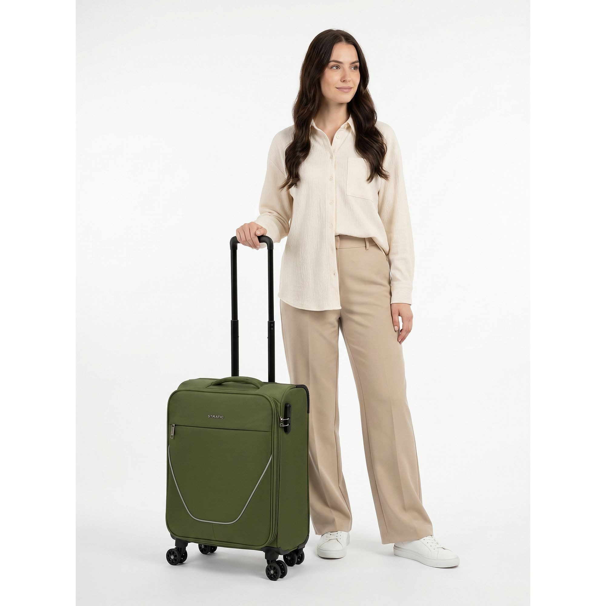 Stratic Handgepäck-Trolley taska, 4 Rollen, Polyester