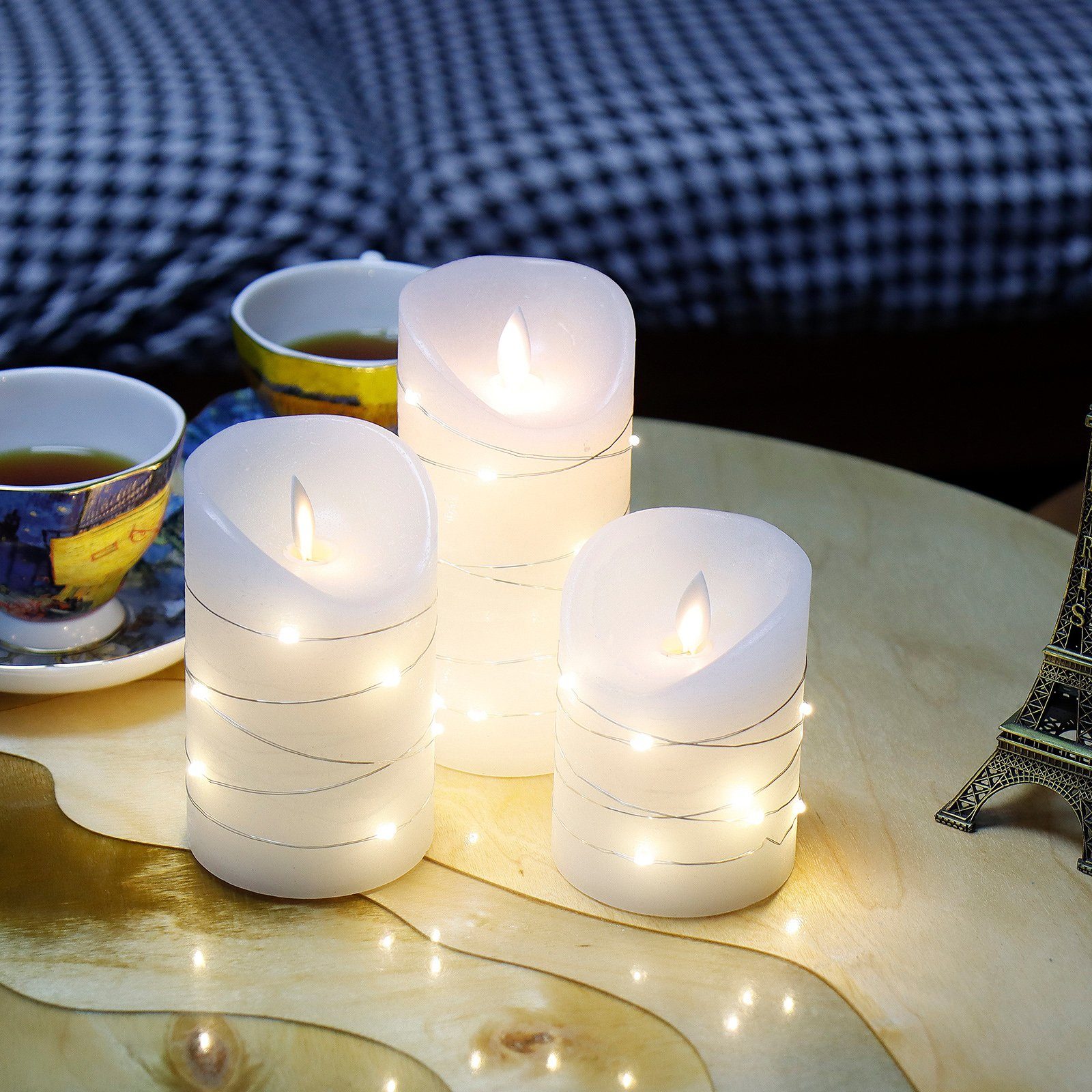 CCLIFE LED-Kerze LED Kerzen 3er 5er Set mit Fernbedienung Timer Funktion günstig online kaufen