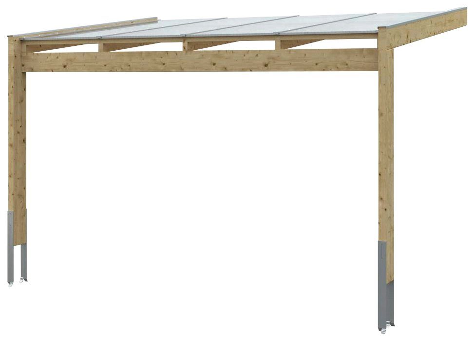 Skanholz Terrassendach Novara, BxT: 450x309 cm, Bedachung Doppelstegplatten, BxT: 450x309 cm