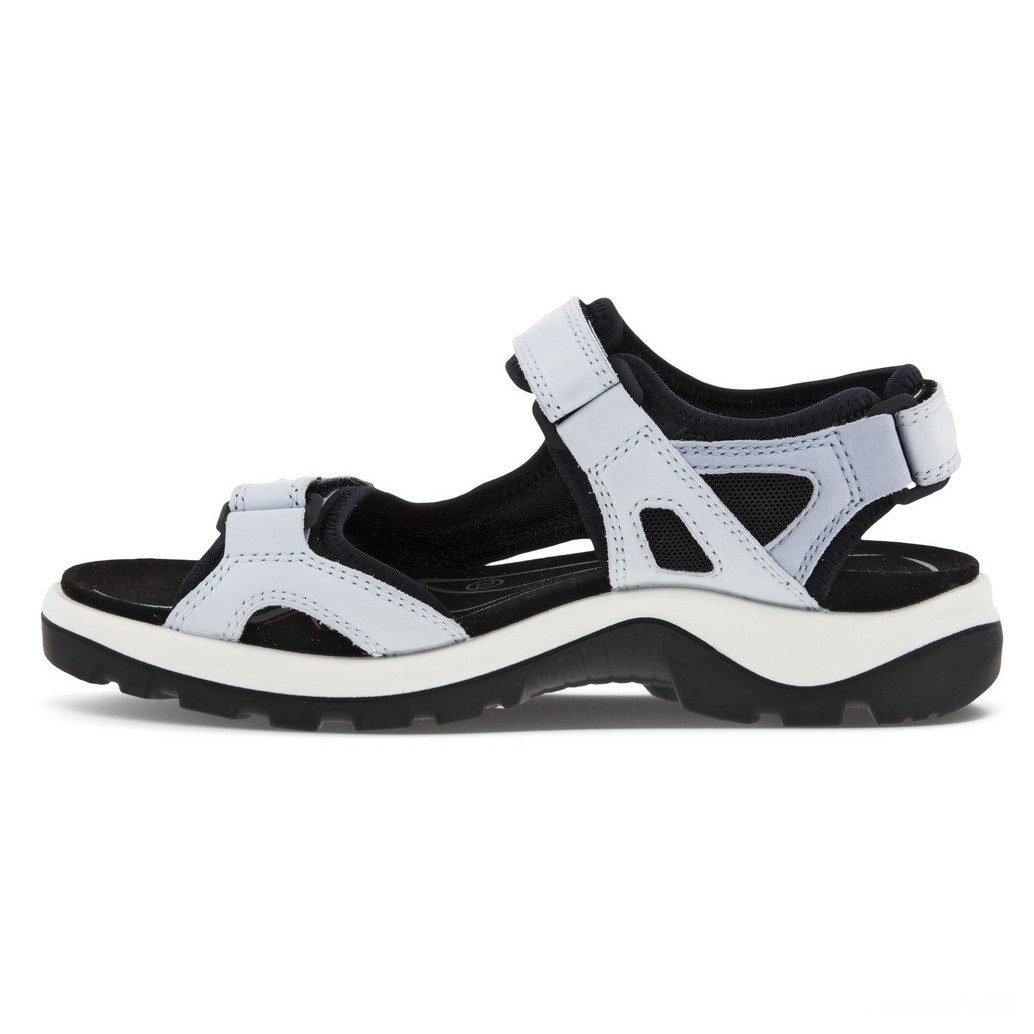 Ecco Yucatan Leder eisblau Damen Sandale günstig online kaufen