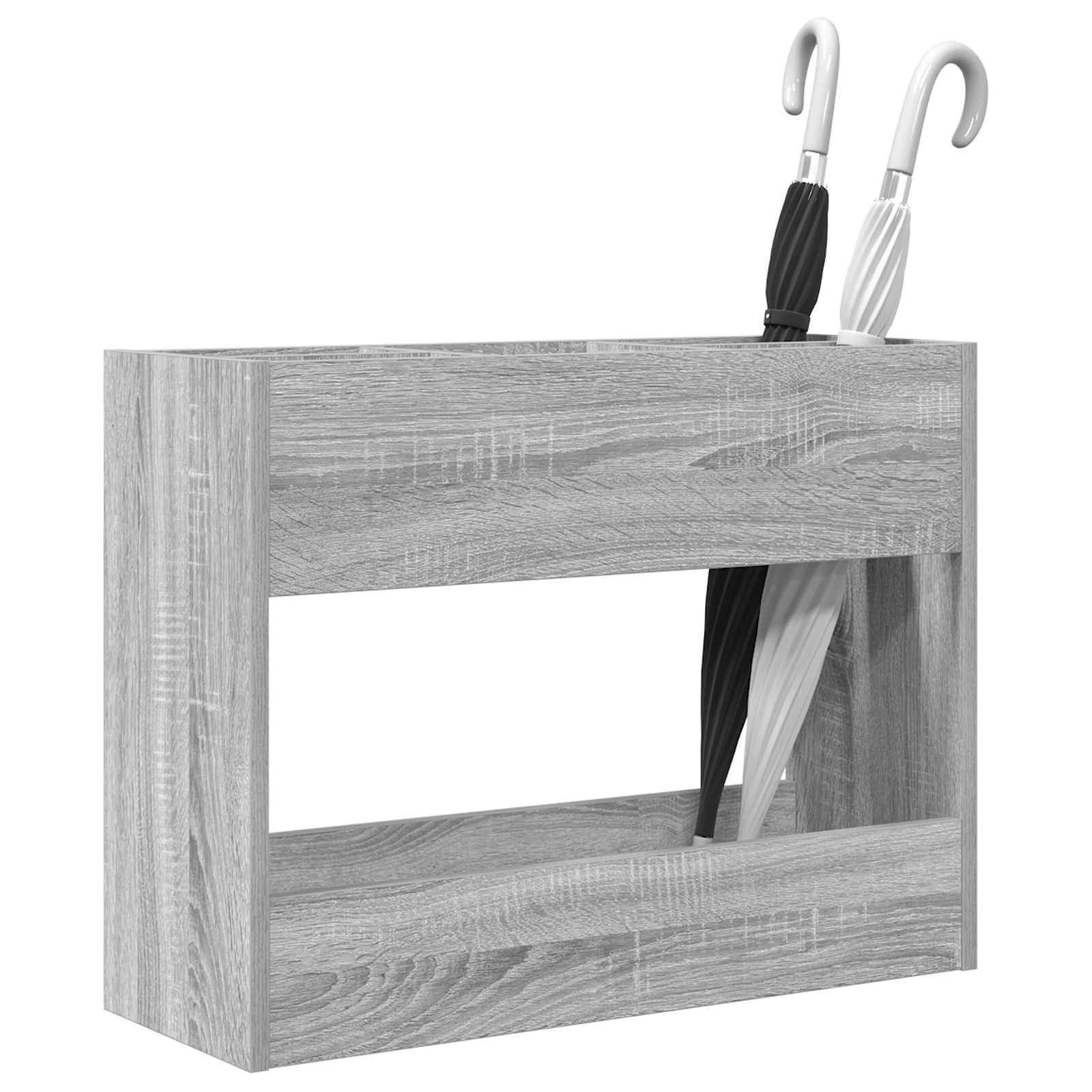 vidaXL Schirmständer Sonnenschirmhalter Graues Sonoma 65 x 24 x 50 cm Holzwerkstoff (1 St)