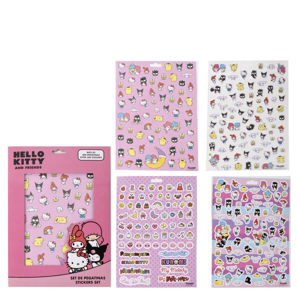 Cerda Aufkleber Hello Kitty Aufkleber Set Sticker für Kinder Ремесло