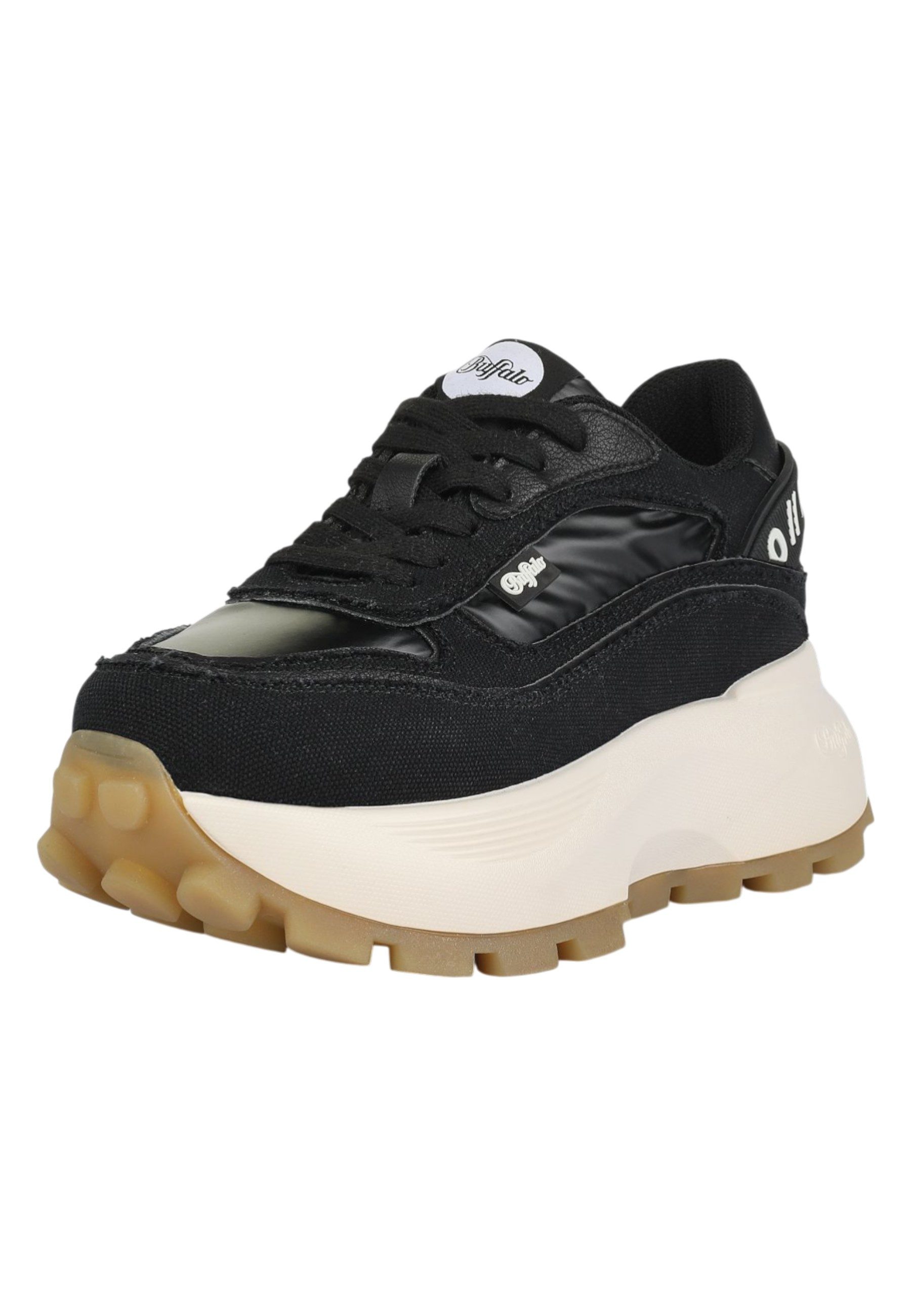 Buffalo 1636713 Manhatten Sneaker Black/White Sneaker