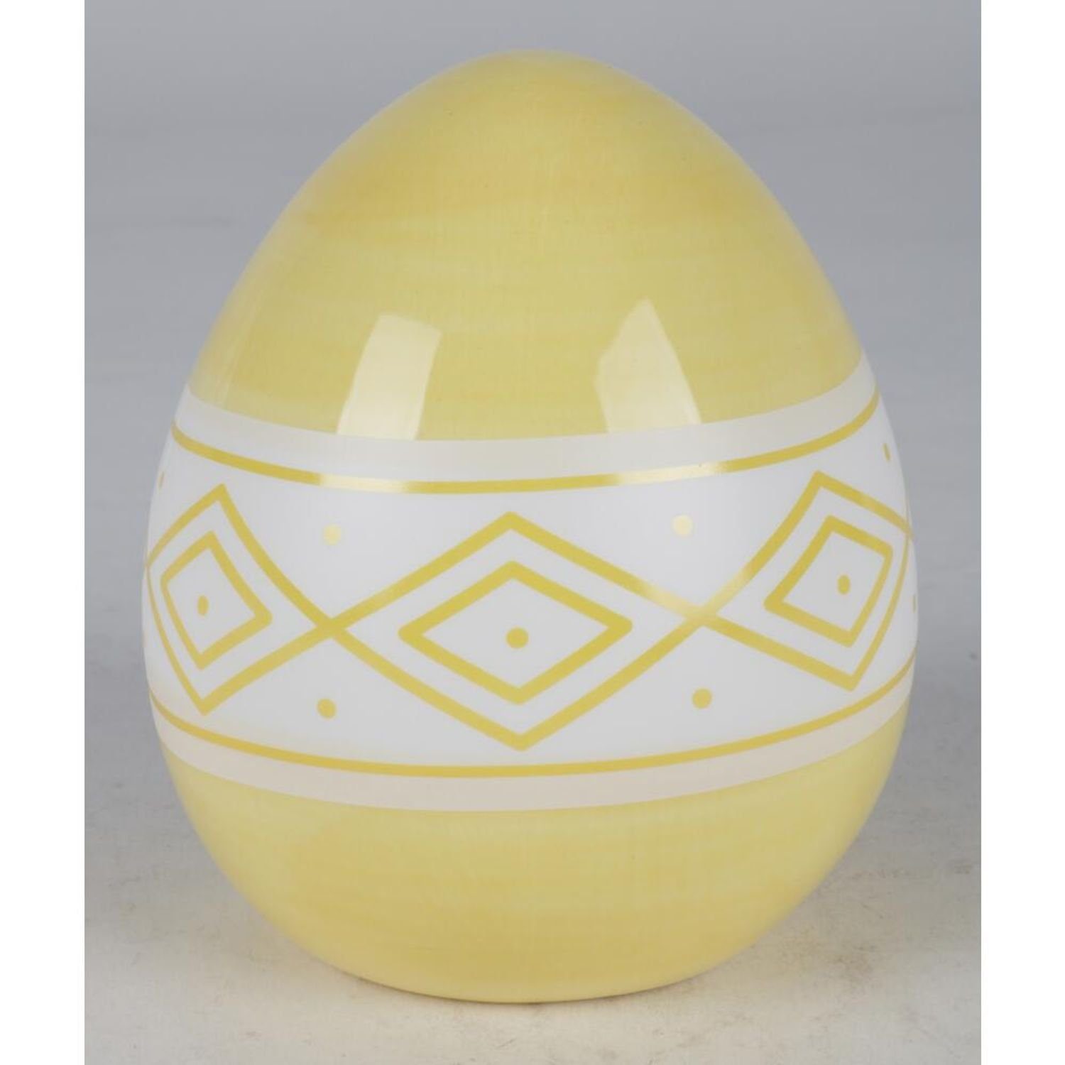 BURI Dekofigur Farben Haushalt 9x Keramik-Ostereier Dekoration verschiedene Ostern wo