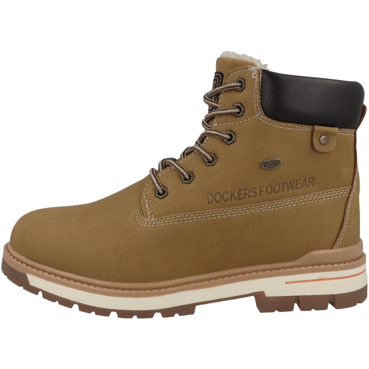 Kinder Gerli Schnürboots Ziernähte Dockers by 45TG710 Unisex braun