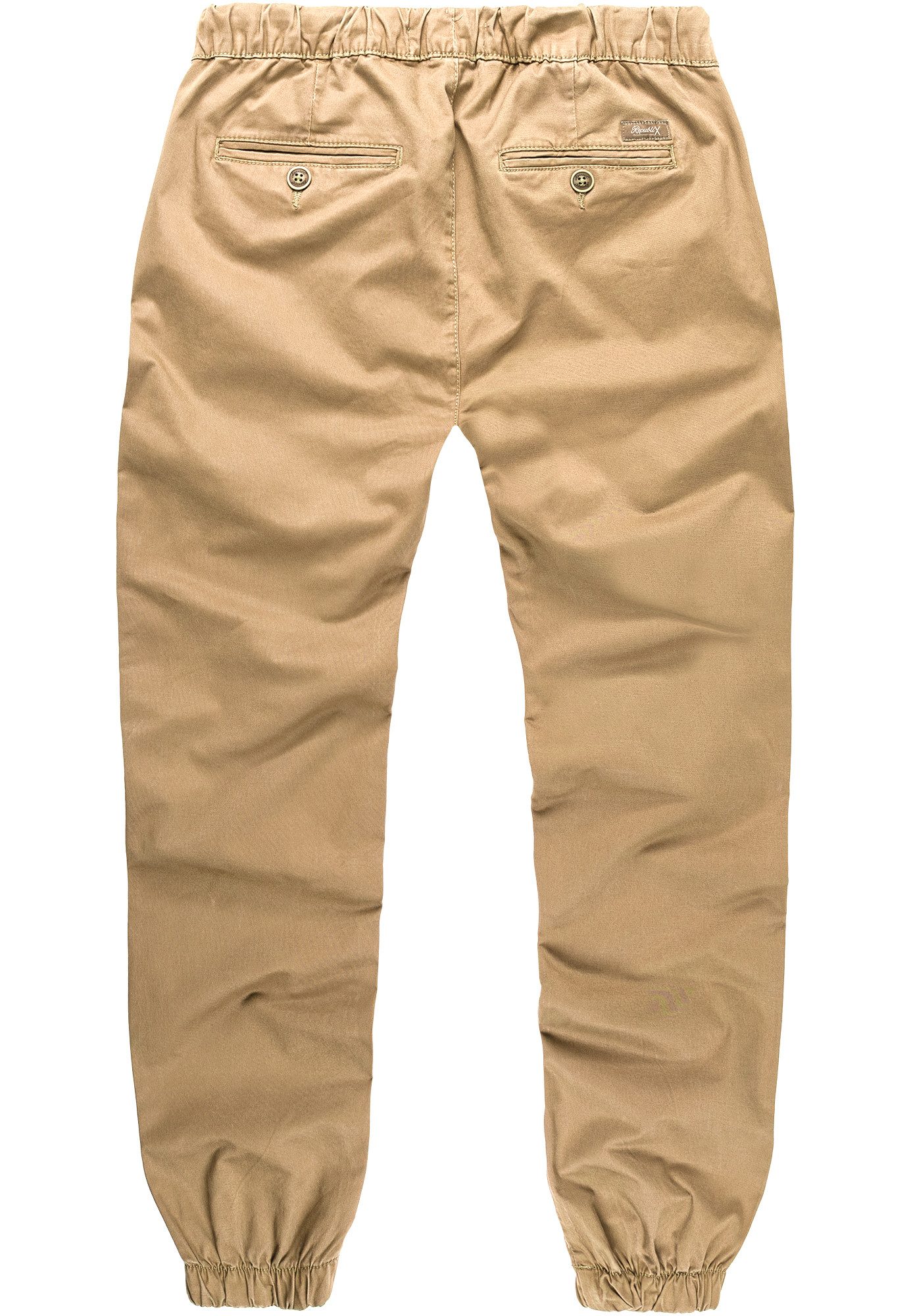 REPUBLIX Chinohose RICK Herren Basic Jogger Hose Chino mit Kontrast – Bild 5 von 5