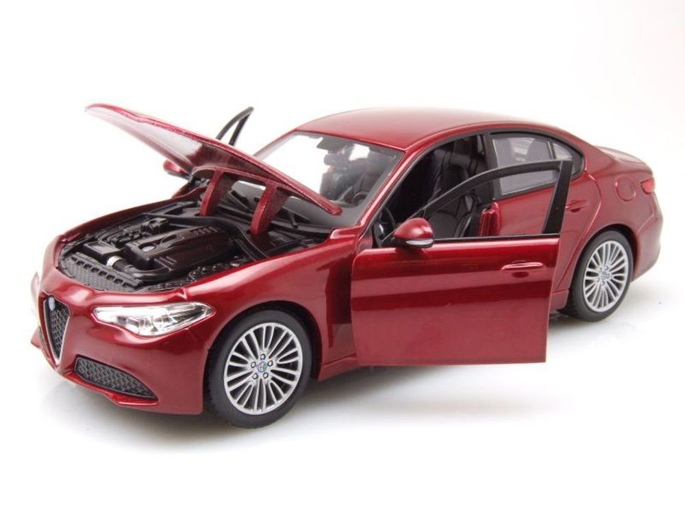 Bburago Modellauto Alfa Romeo Giulia 2016 rot metallic, Maßstab 1:24