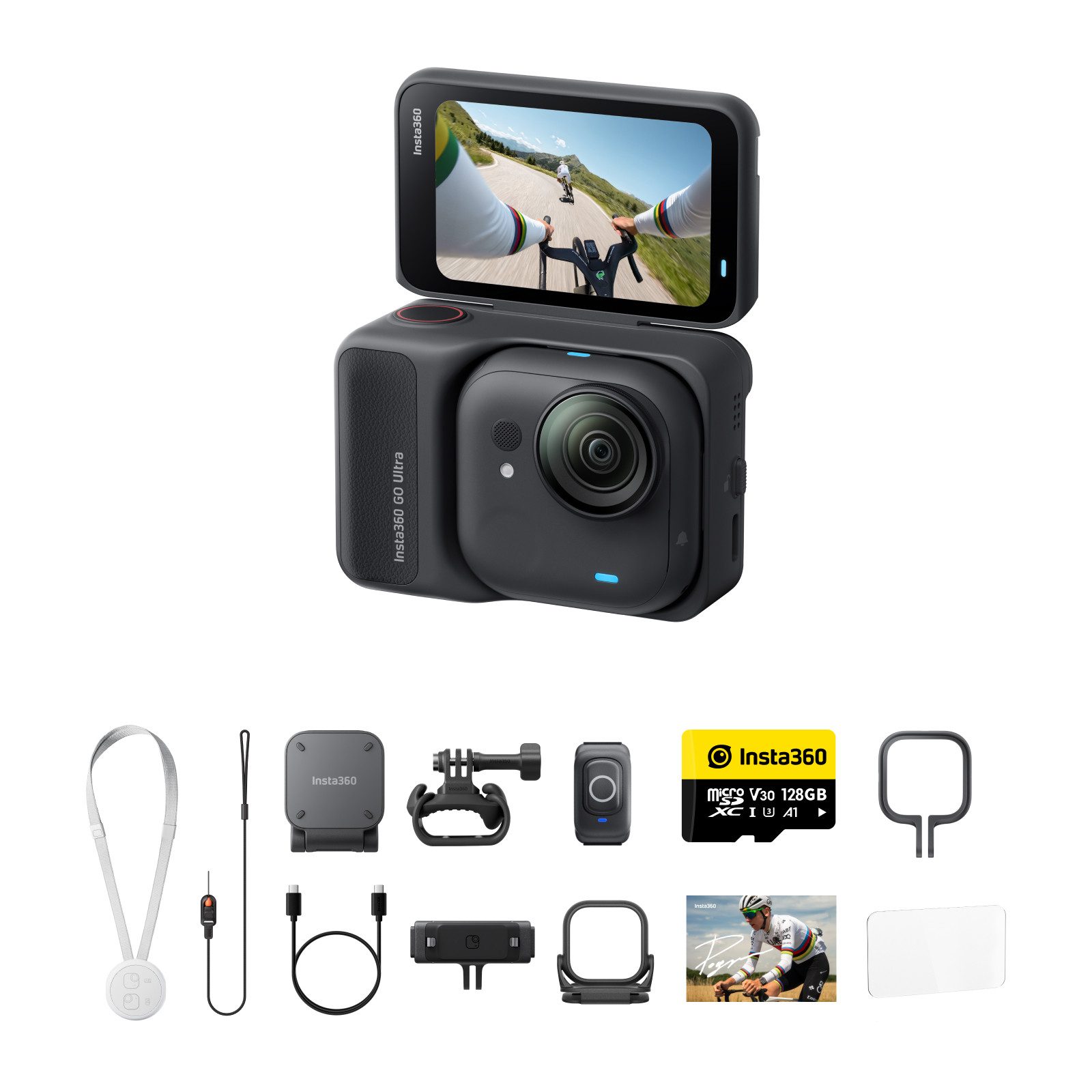 Insta360 Insta360 GO Ultra - freihändige 4K Mini-Cam Action Cam (4K Ultra HD, WLAN (Wi-Fi), Bluetooth)