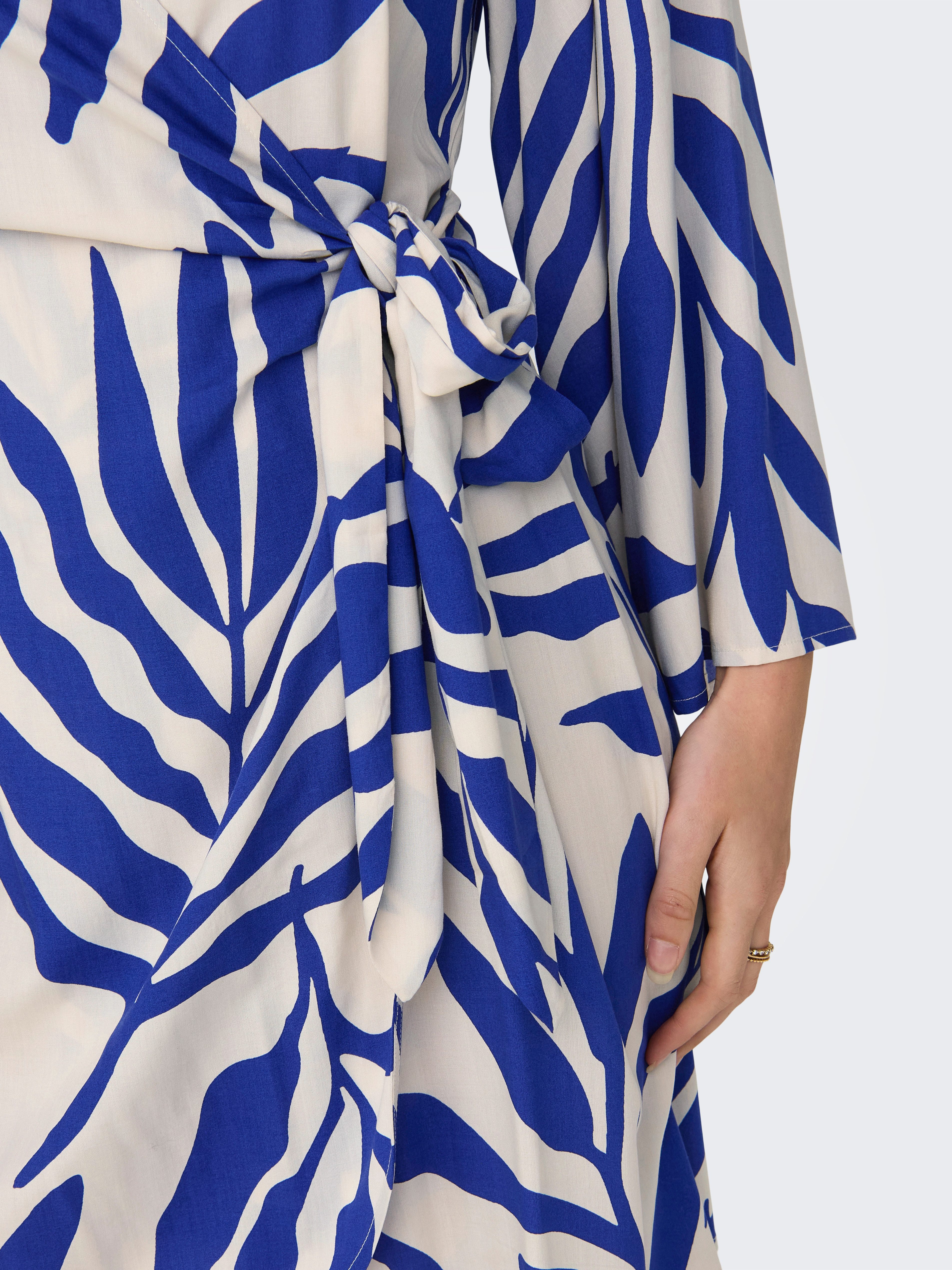 JDY Wickelkleid JDYSEZEN LIFE 7/8 SHORT DRESS WVN DIA Sommerkleid