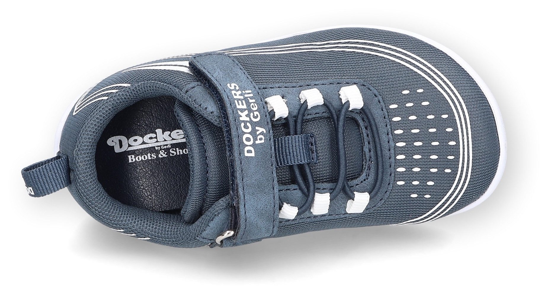 Dockers by Gerli Sneaker, Freizeitschuh mit Gummizug und Klettriegel