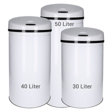 TP Mülleimer Sensor Mülleimer weiß (Volumen: 40 Liter)