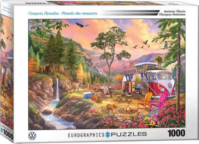 EUROGRAPHICS Puzzle EuroGraphics 6000-5866 VW Bulli Paradies, 1000 Puzzleteile