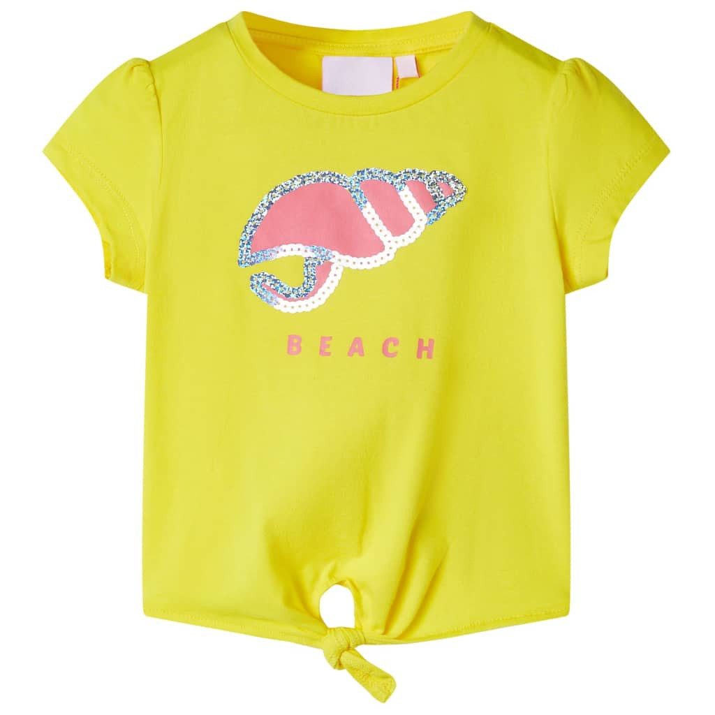 T-Shirt Kinder-T-Shirt Gelb 128