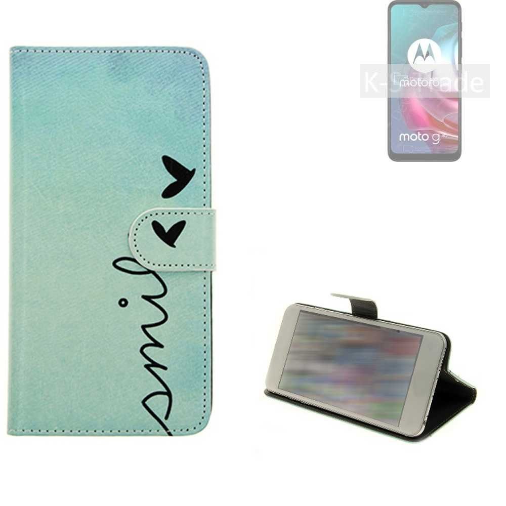 K-S-Trade Handyhülle für Motorola Moto G30, Schutz Hülle Handy Hülle Hülle Handyhülle cover bookstyle Etui