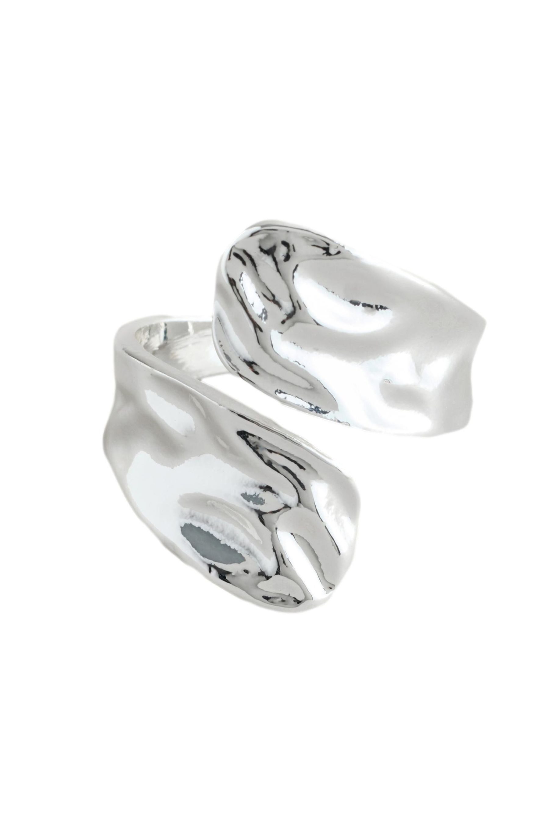 Next Fingerring Wickelring in gehämmerter Optik (1-tlg)