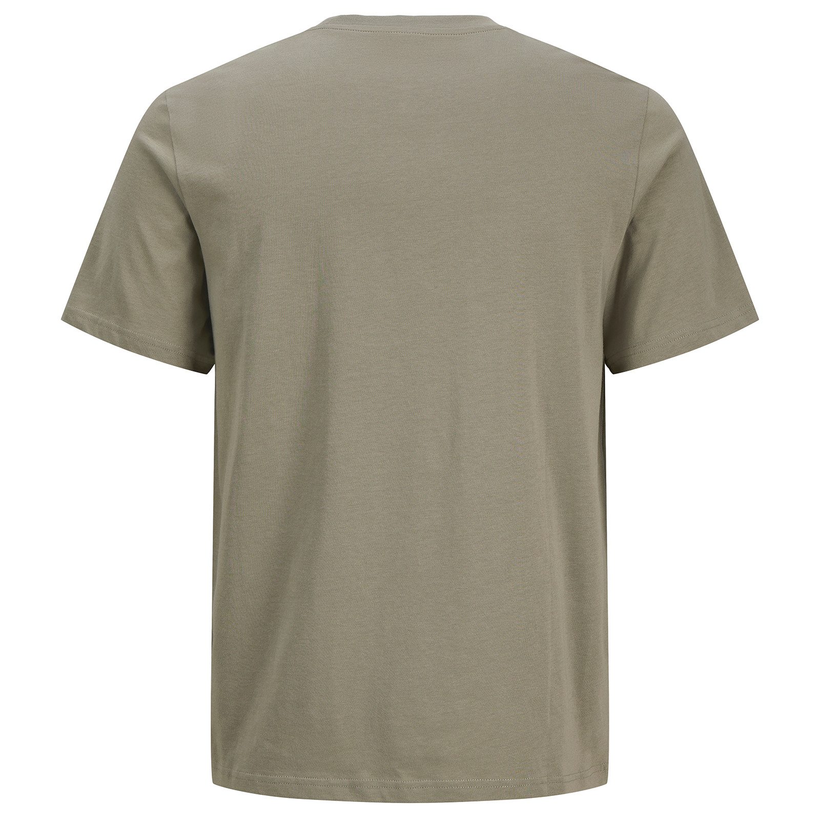 Jack & Jones Rundhalsshirt Jack&Jones Übergrößen T-Shirt khaki Print JJBENSON