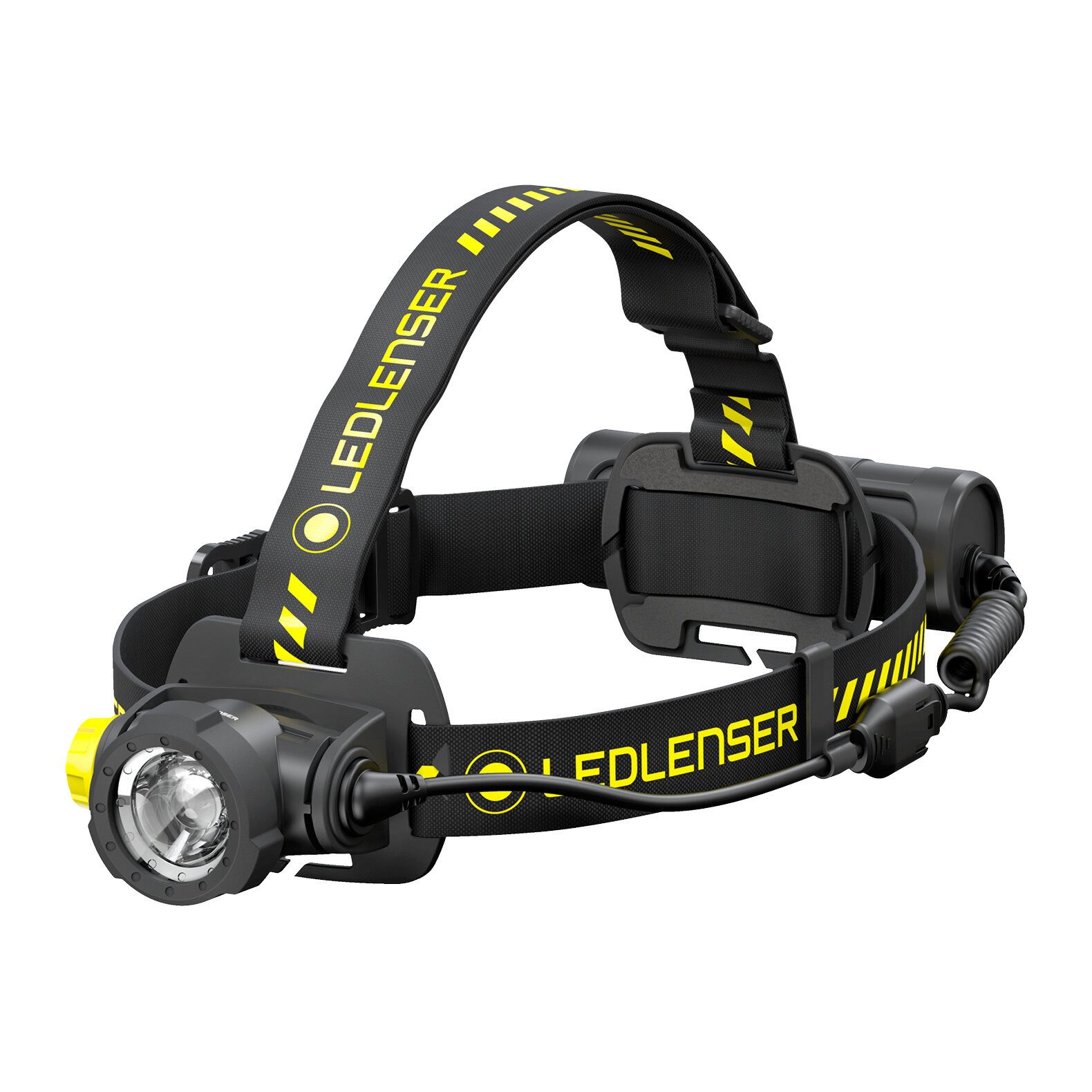 Ledlenser LED Stirnlampe H7R Work, 1000 Lumen, 250 m Leuchtweite, 282g, 65 Std, IP67, mit Akku