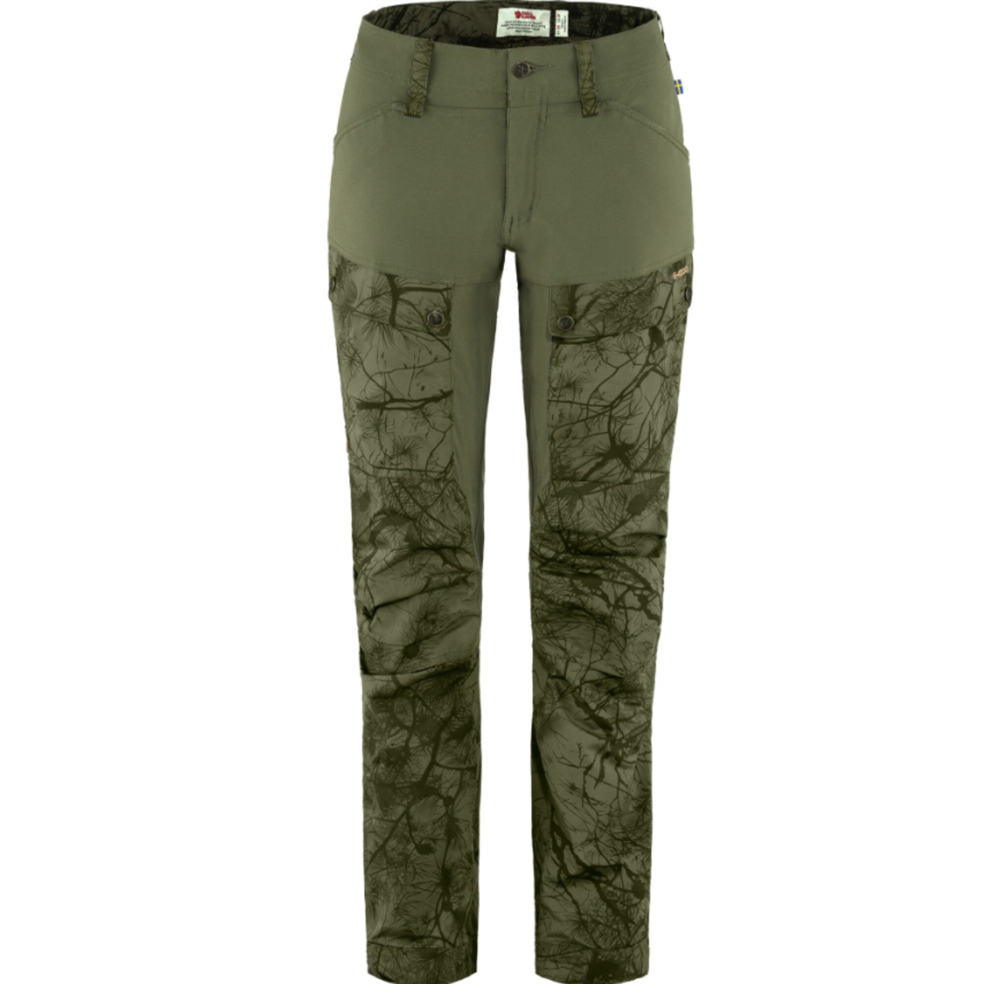 Fjällräven Outdoorhose Fjällräven Keb Trousers W Reg, 626-625 Green Camo-Laurel Green, 42