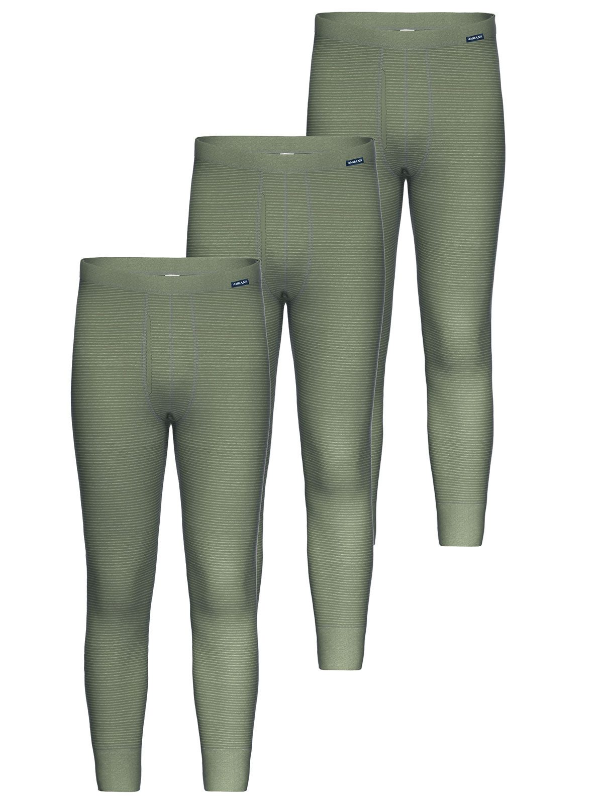 Ammann Lange Unterhose 3er Pack Hose lang mit Eingriff Day Classic / Jean (Packung, 3-St) mit eingriff