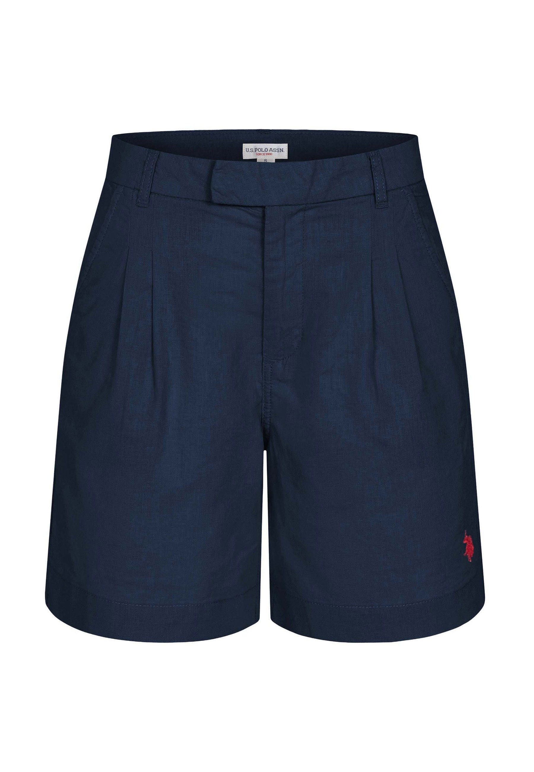 U.S. Polo Assn. Shorts USOolivia Damen Leinenshorts – Shorts luftig mit Taschen und Leinenmix Leichte Sommer Shorts aus Leinenmix mit bequemer Passform – Bild 4 von 5