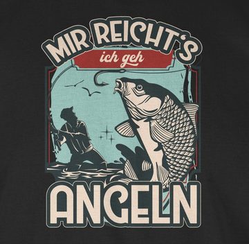 Shirtracer T-Shirt Mir reicht's ich geh angeln Angler Geschenke