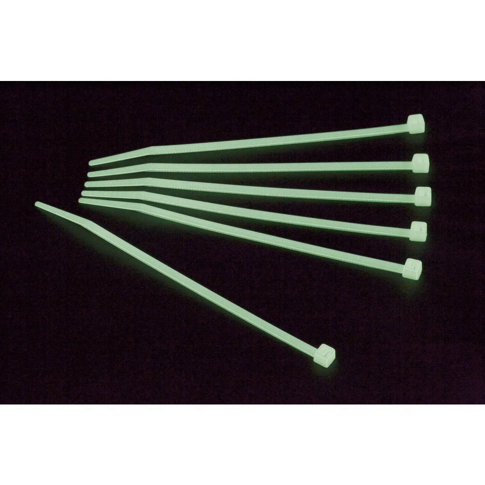 TRU COMPONENTS Kabelbinder TRU COMPONENTS 1570828 Kabelbinder 300 mm 3.60 mm Grün Nachleuchtend (1570828)