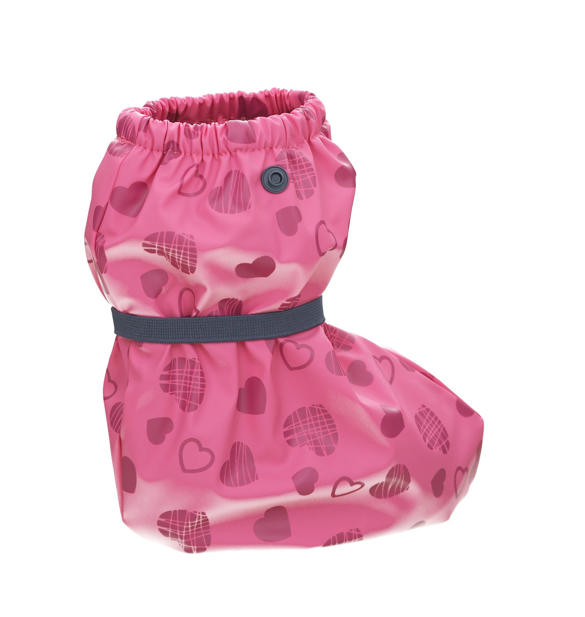 Playshoes Füßlinge Regenfüßlinge mit Fleece-Futter Herzchen