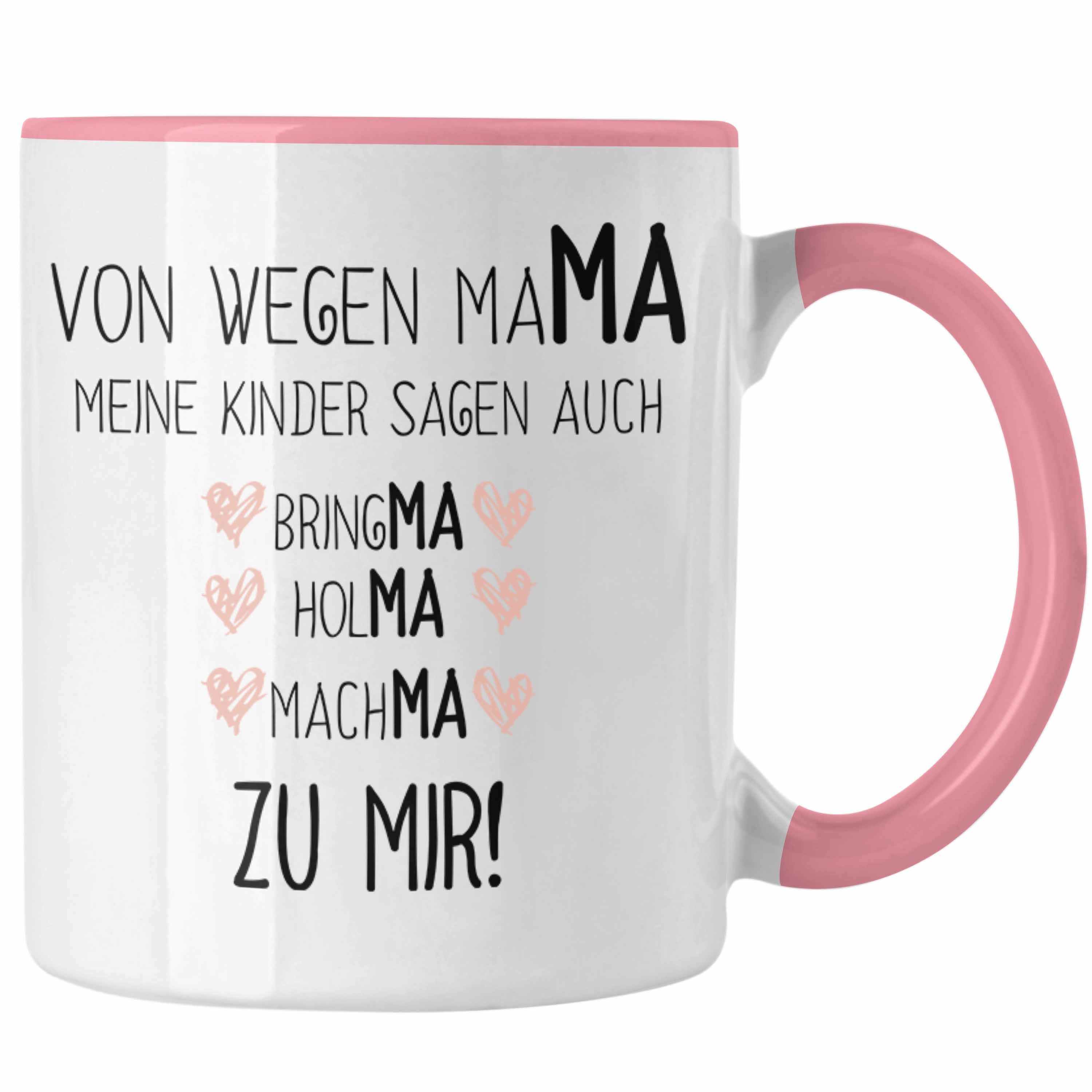 Trendation Tasse Tochter Rosa Tasse Sohn Geschenk Trendation - Kaffeetasse Muttertag Mutter Spruch von Mama mit