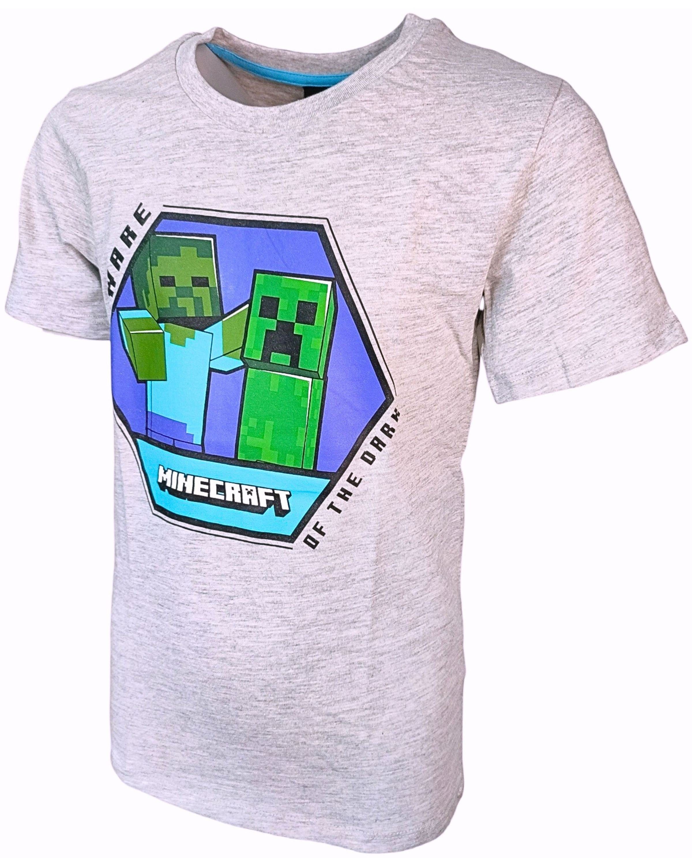 Minecraft T-Shirt Creeper Jungen Gamers Shirt Gr. 116-152 cm