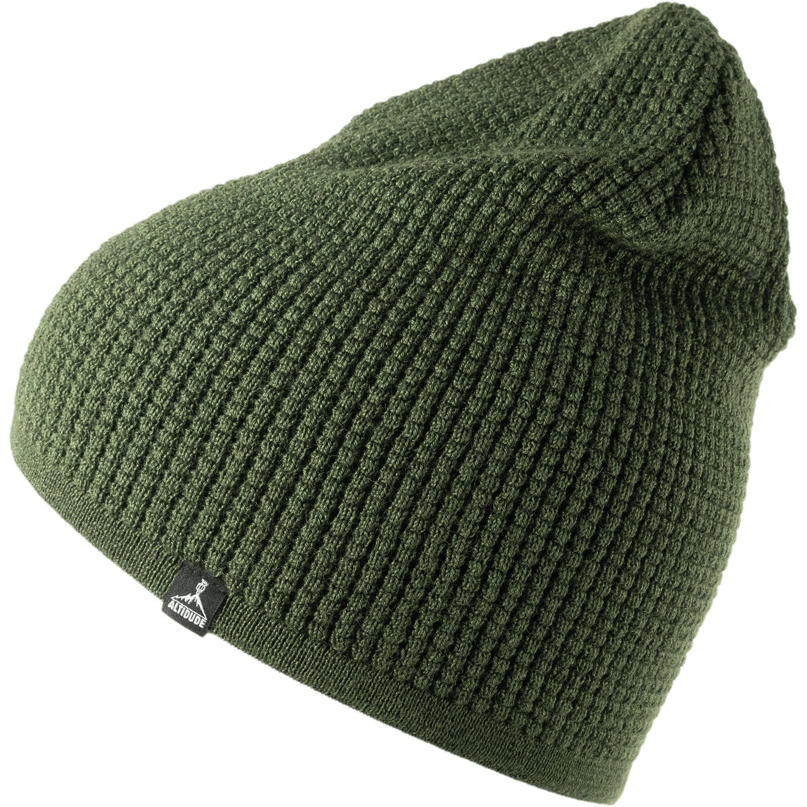 ALTIDUDE Beanie Wintermütze Waffle Fein Strickmütze Unisex Beanie Mütze Merino Wolle