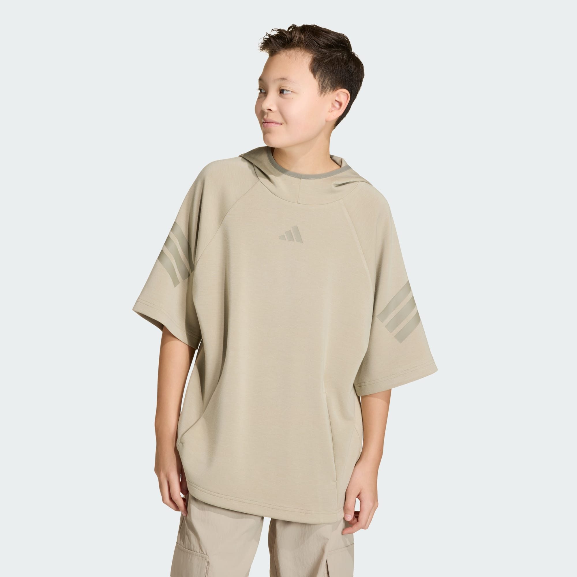 Hoodie FUTURE ICONS 3-STREIFEN KURZARM-HOODIE