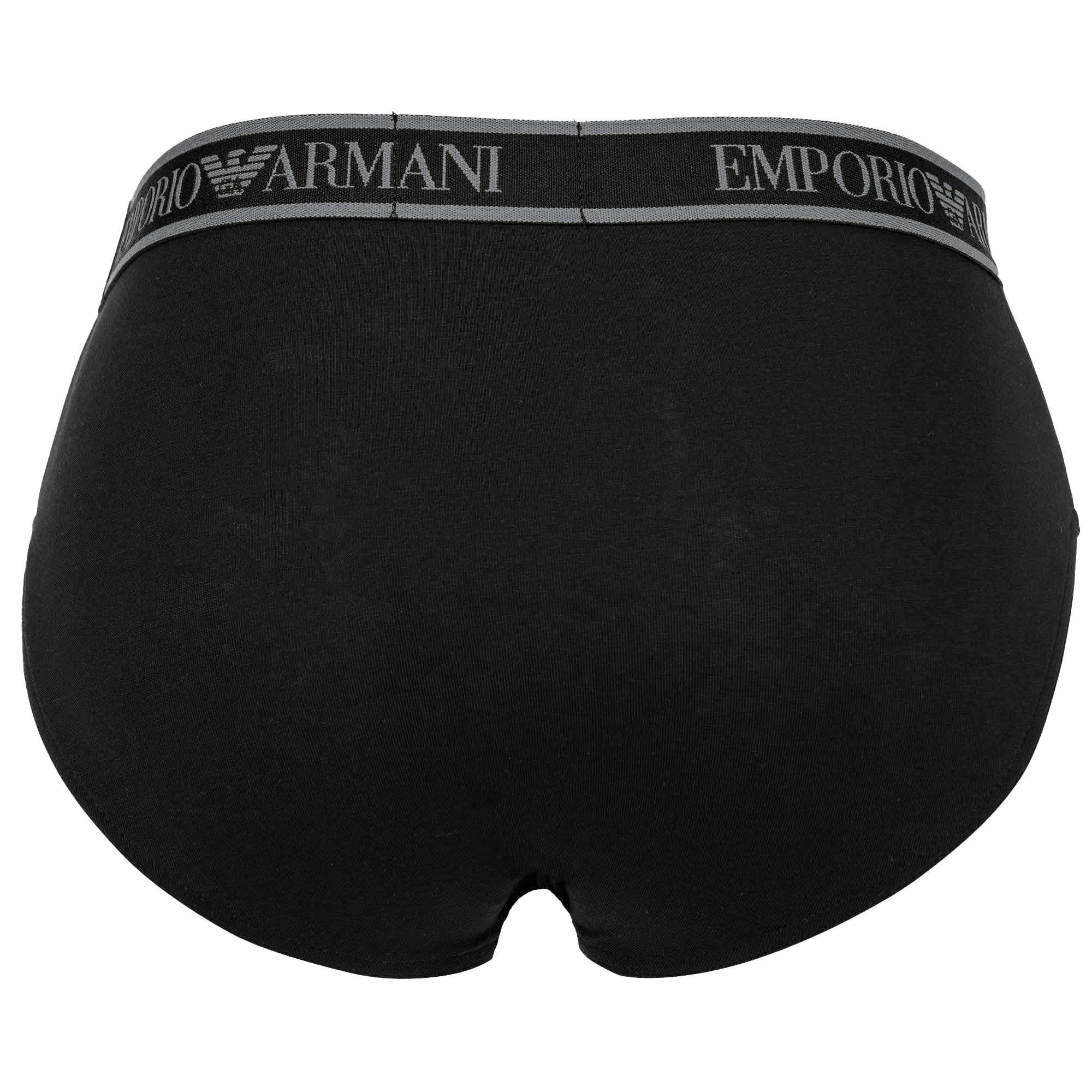 Emporio Armani Slip Herren Slip 3er Pack Baumwolle Core Logoband (Packung, 3er Pack)