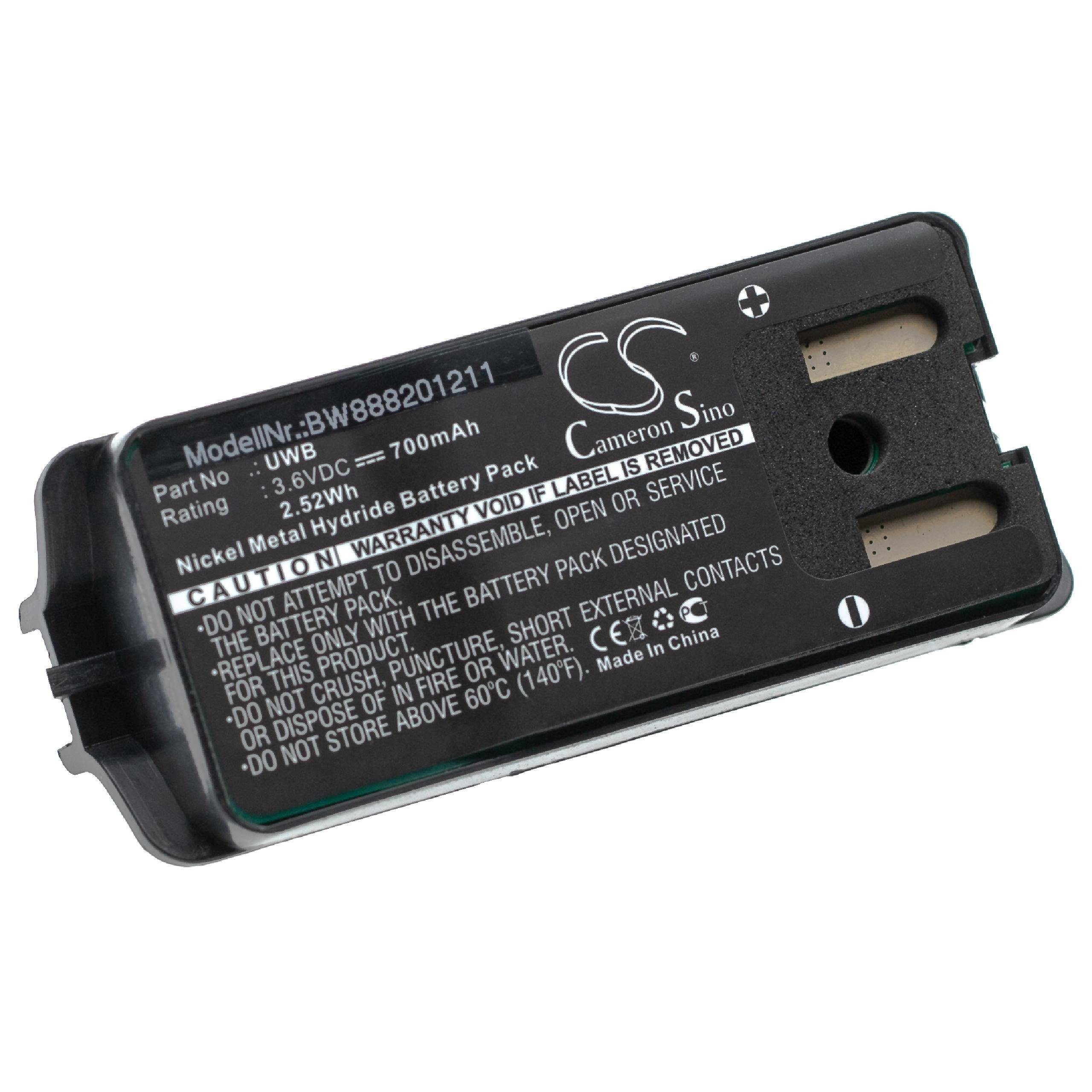 vhbw passend für JAY A001, Remote Control ECU, Remote Industrial HF Akku 700 mAh | Akkus und PowerBanks