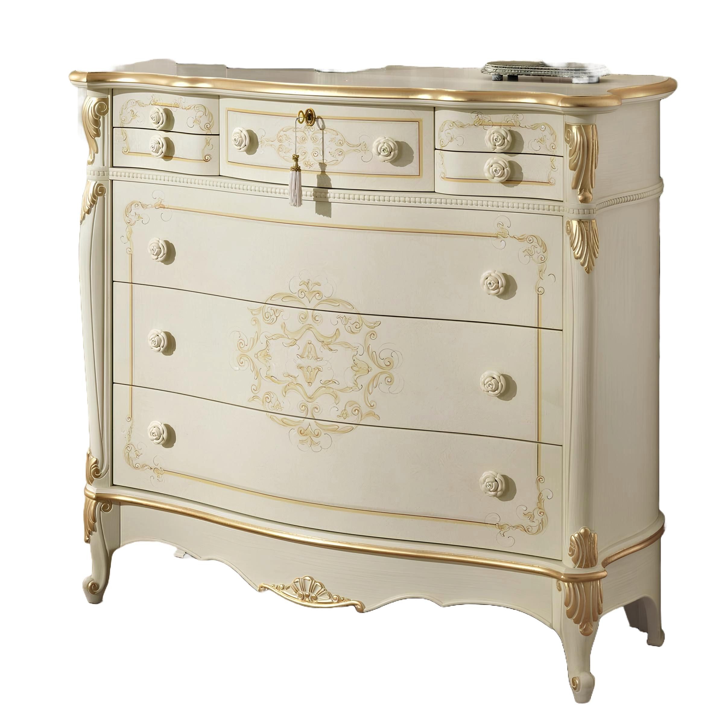 JVmoebel Kommode MobilPiù Luxury Klassisches Holz Sideboard mit antiker Handwerkskunst, Made in Europa