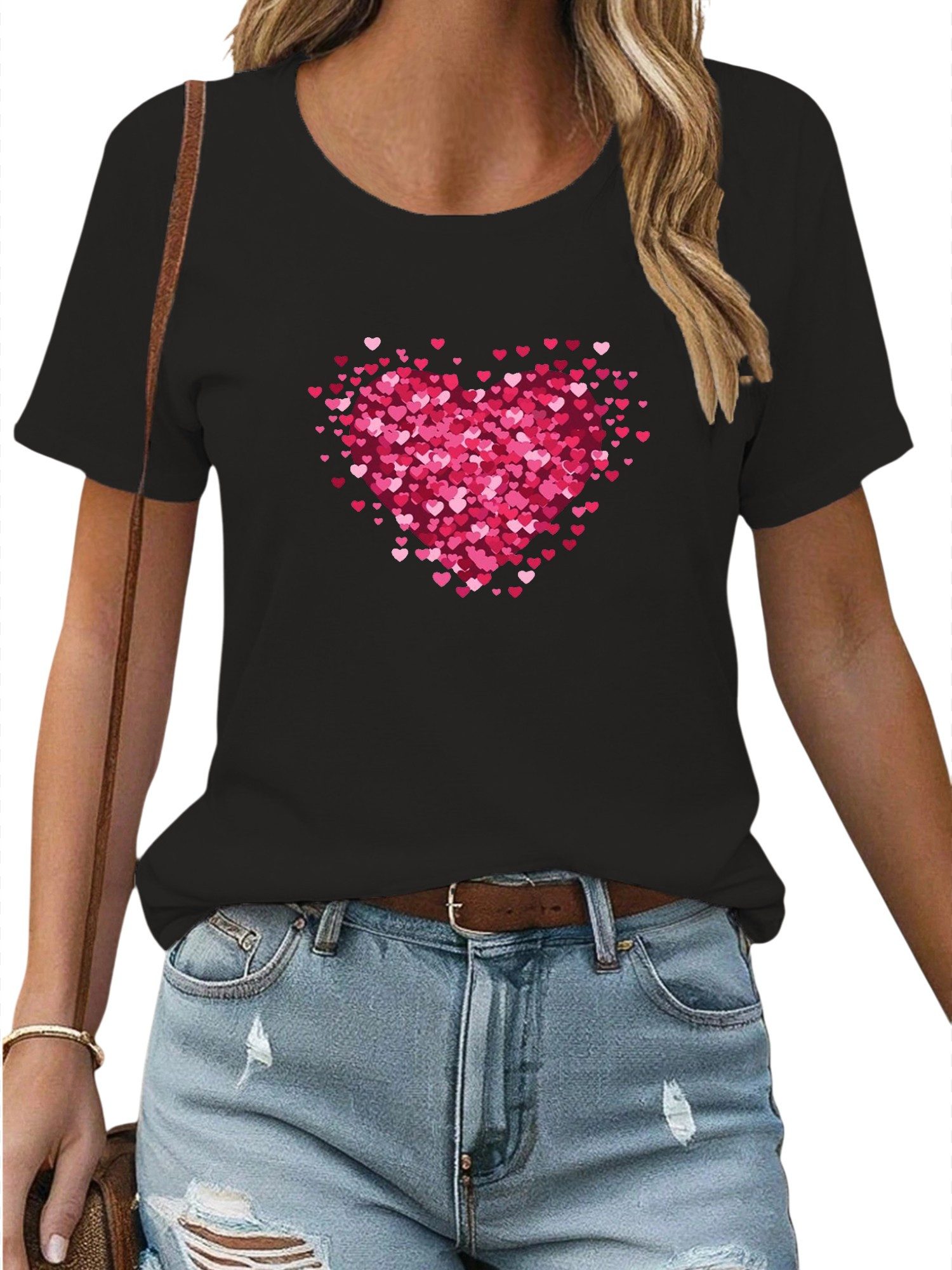 PYL Print-Shirt Damen Sommer Kurzarm T-shirt günstig online kaufen