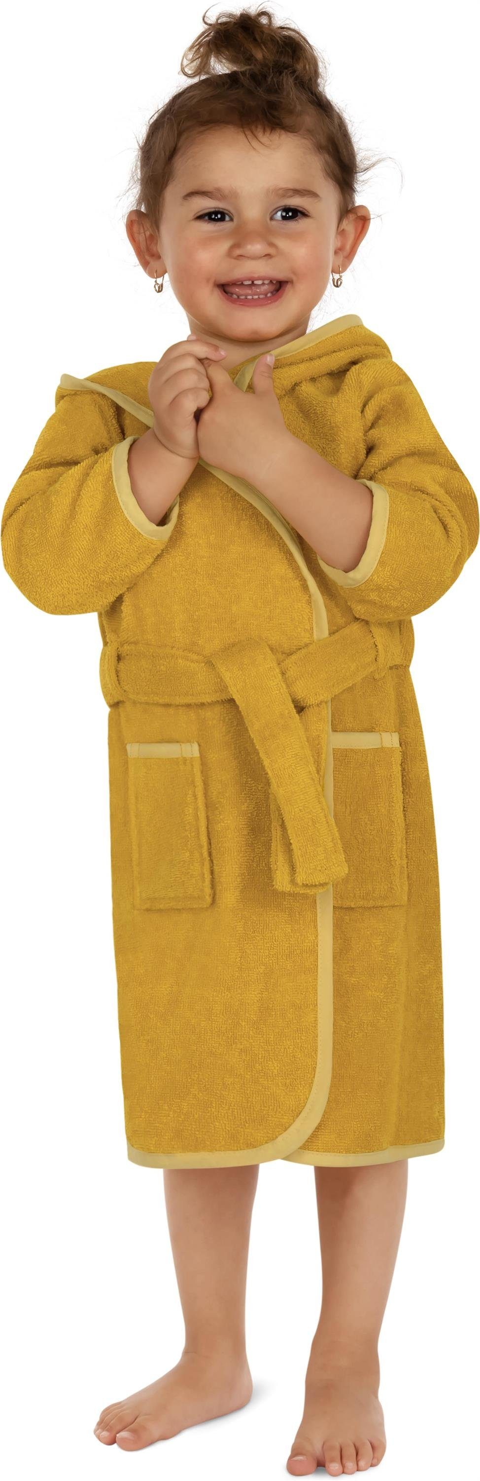 normani Kinderbademantel Kinder Bademantel aus Bio-Baumwolle Ljubljana, Bio-Baumwolle, Kapuze, Bindegürtel, Kinderbademantel aus weichem und schadtsofffreiem Ma – Bild 3 von 5