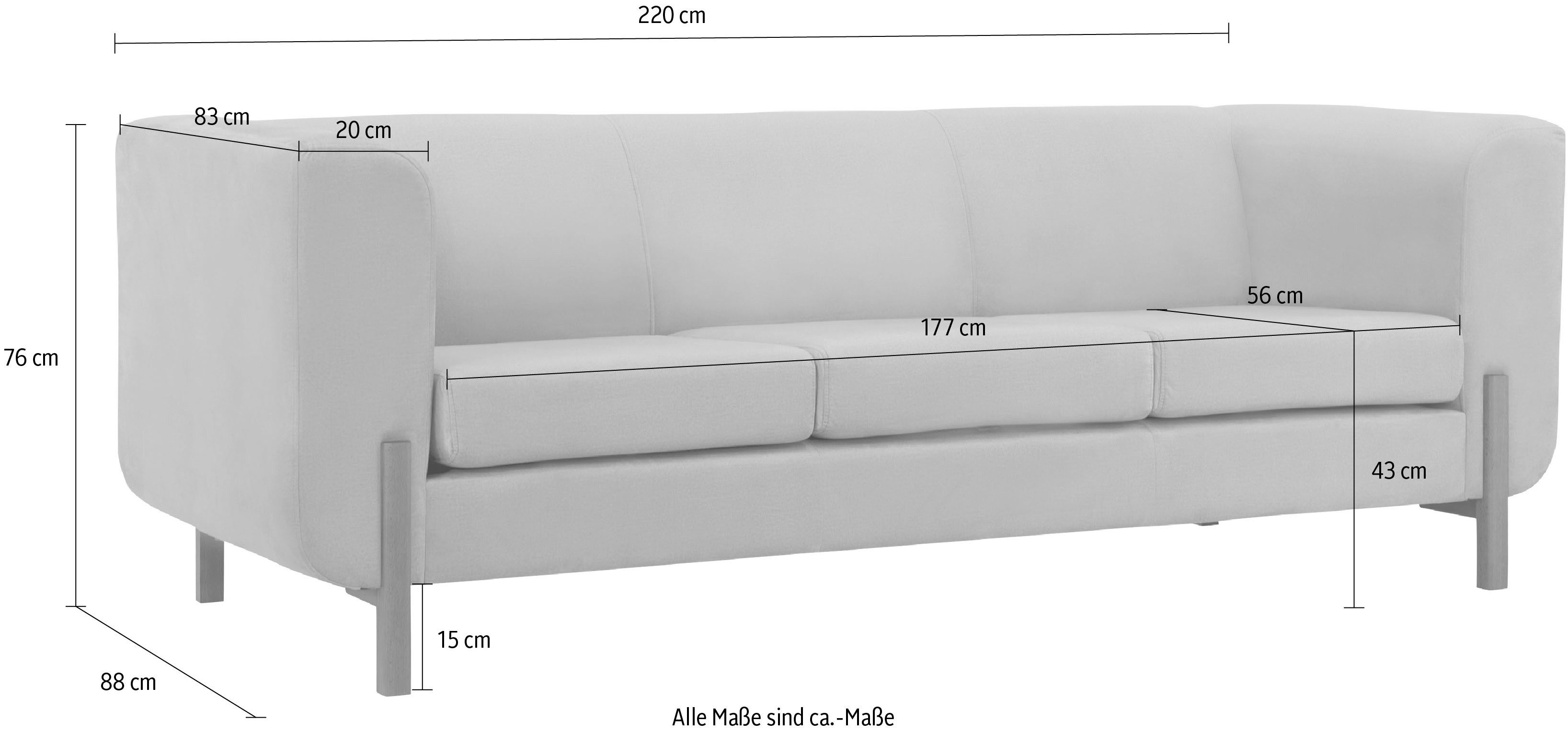 Home affaire 3-Sitzer Gaut, 3-Sitzer