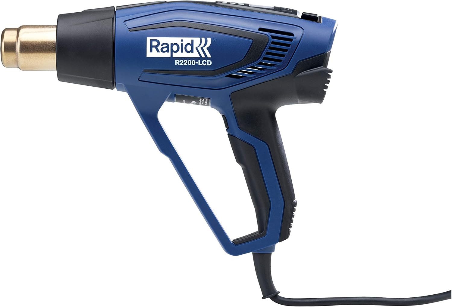 Rapid Heißluftgebläse R2200-LCD Heißluftpistole 2200W 50-650°C Heißluftfön, bis max. 650 °C, (1-tlg), LCD-display, 50-650°C, 250-500 l/Min.