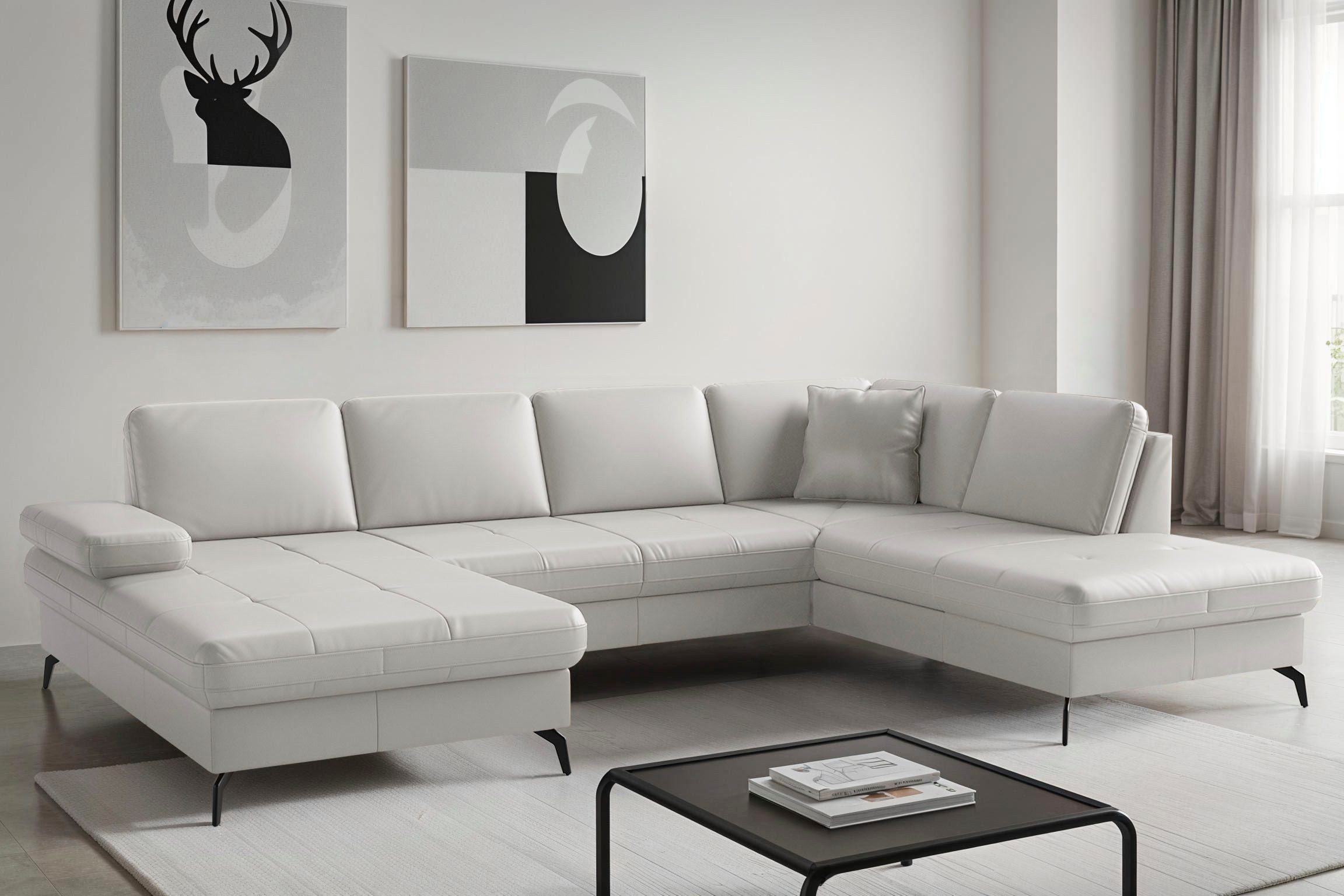 sit&more Wohnlandschaft Morris Jubi, Breite 300 cm, mit Armteilfunktion, optional mit Bettfunktion