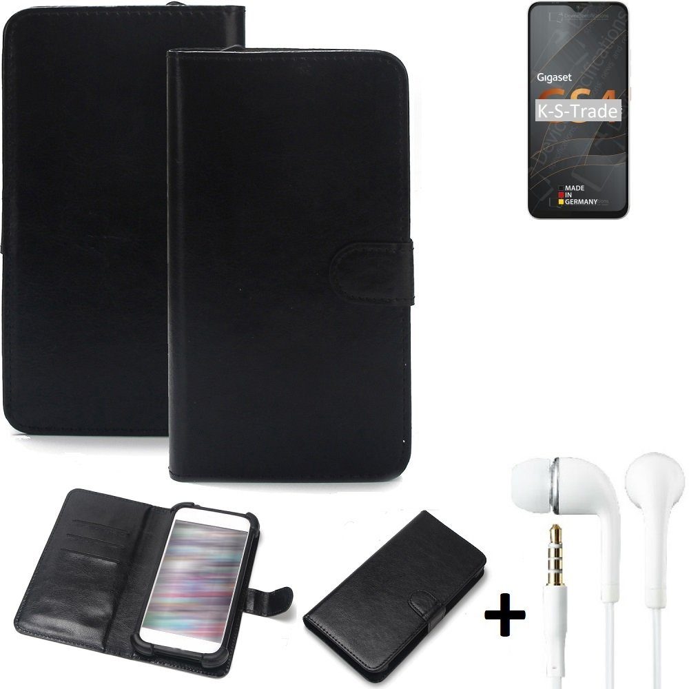 K-S-Trade Handyhülle für Gigaset GS4, Wallet Case Handyhülle Schutzhülle Flip cover Flipstyle Tasche