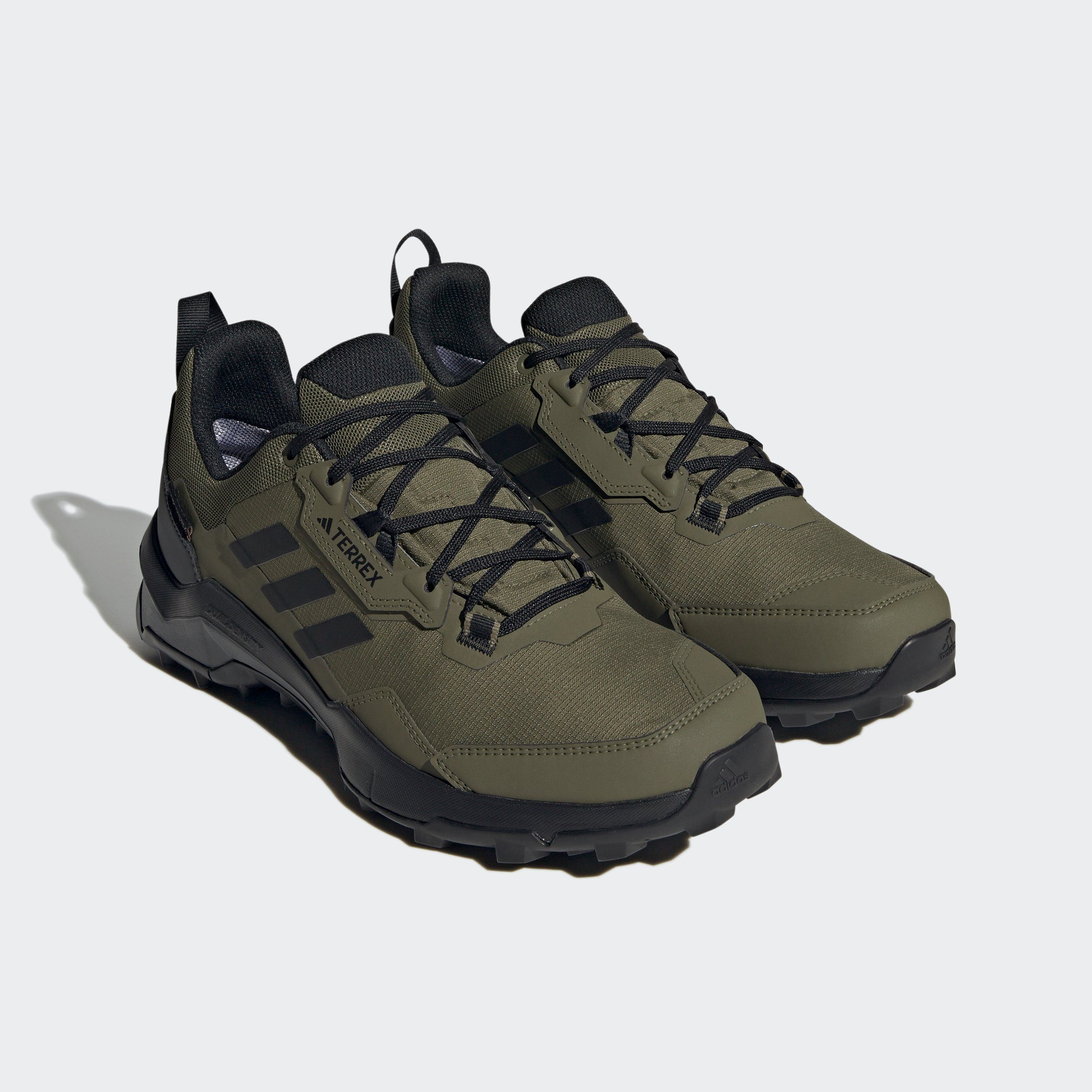 adidas TERREX TERREX AX4 Wanderschuh / Core Olive Black Grey Five GORE-TEX wasserdicht / Focus