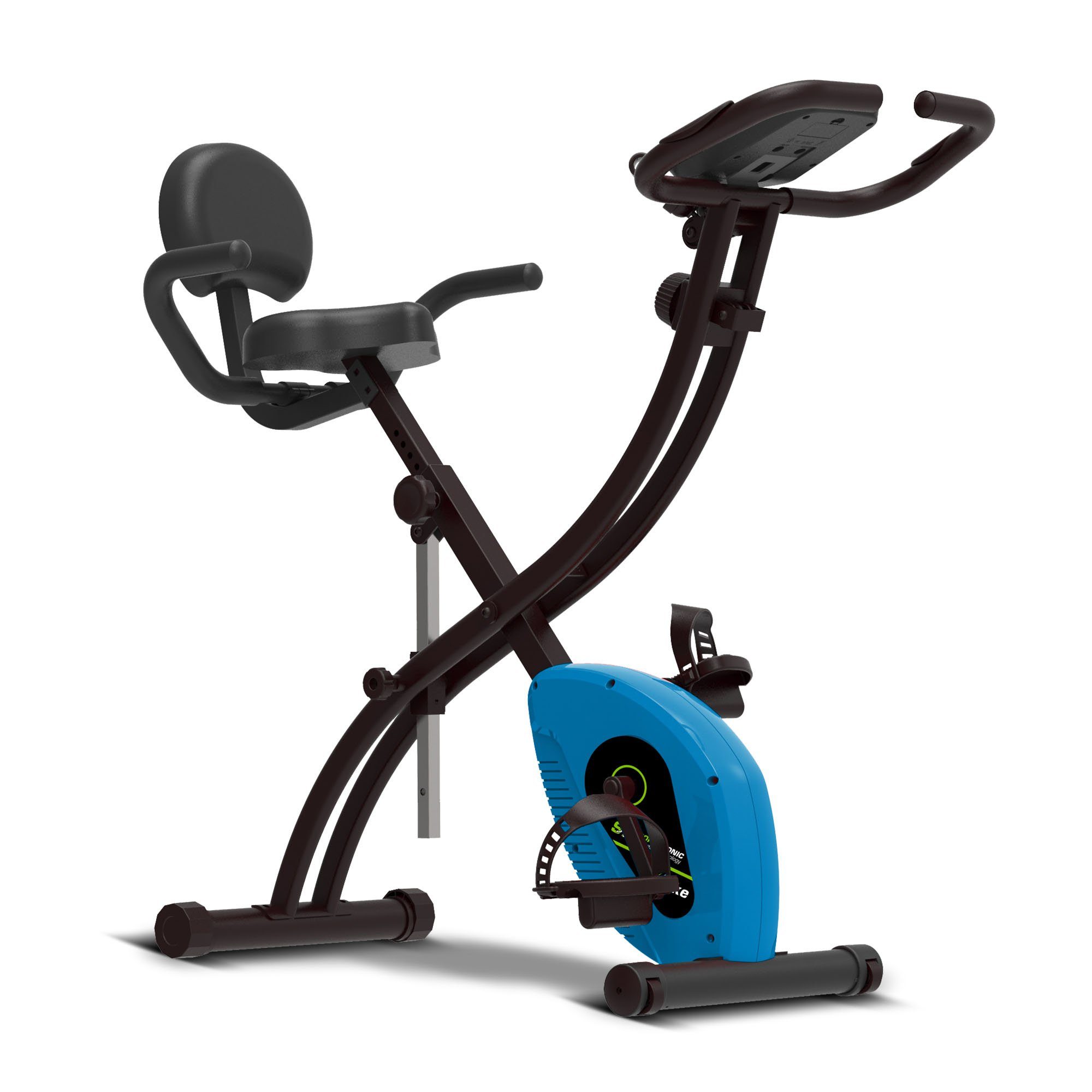 TurboTronic by Z-Line Heimtrainer klappbar mit 8 Widerstandsstufen Trainingscomputer & LCD-Display (Heimfitness, 2-tlg., SportTronic), Trimmrad für Zuhause Standfahrrad Fitnessbike Sport Fahrrad