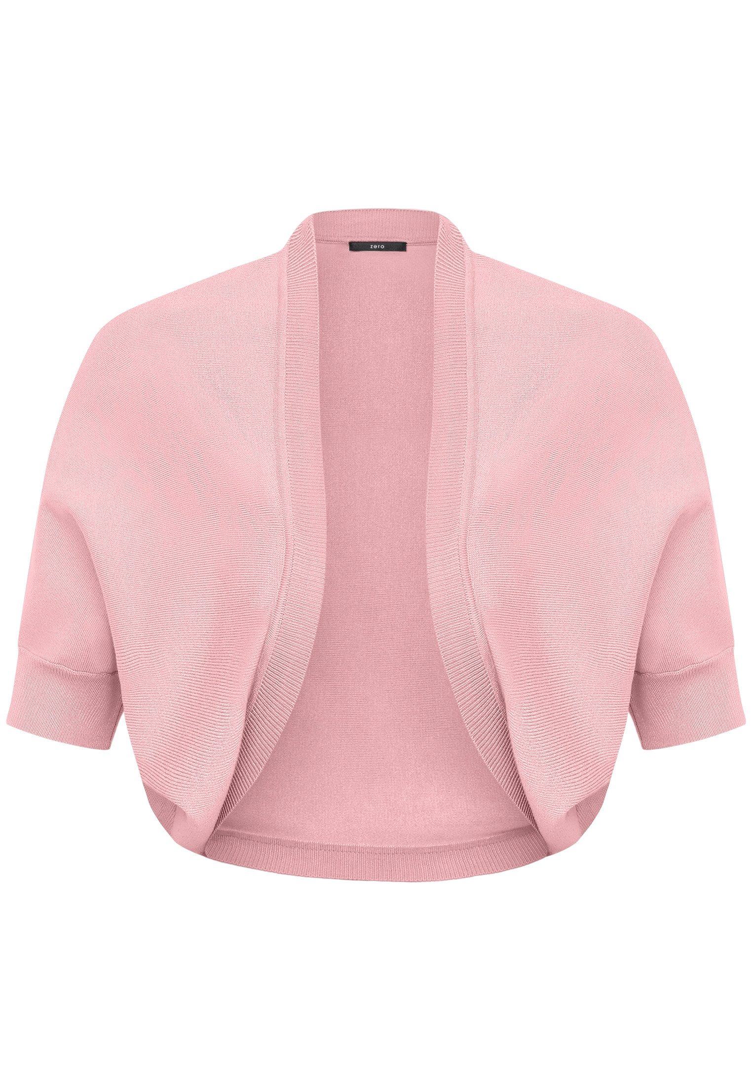 Zero Strickjacke Damen kurzarm (1-tlg) Plain/ ohne Details