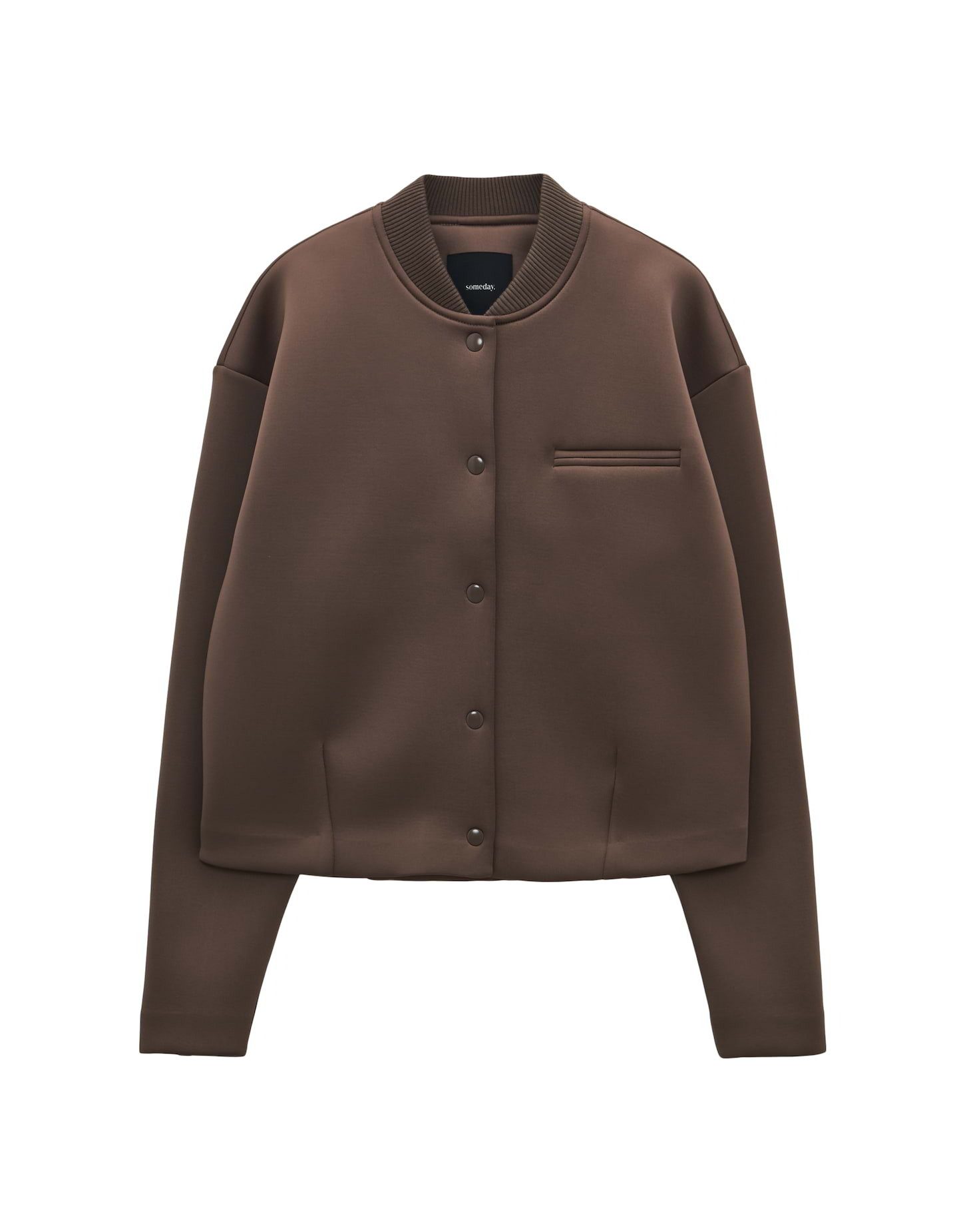 someday Sweatjacke Kurze Bomberjacke ULONI Loose aus Scuba günstig online kaufen